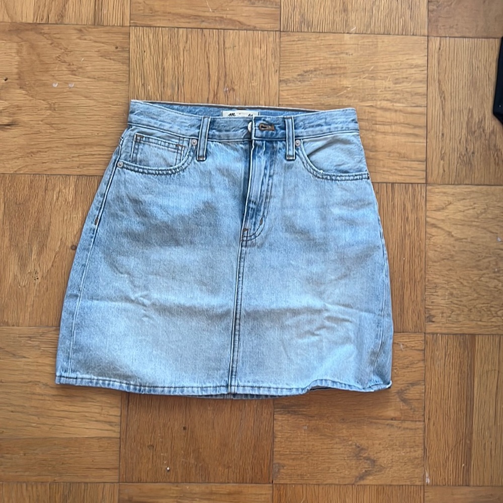 Madewell Light Blue Denim Skirt